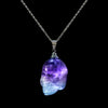Image of Fluorite Healing Crystal Skull Necklace With Real 925 Silver Chain from The Rishis Are Back Collection