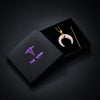 Image of Rose Quartz Crystal Moon Necklace from The Rishis Are Back Collection