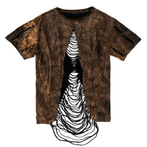 Authentic Distressed Cut- Out T-Shirt: The Edge