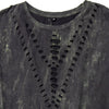 Image of Authentic Distressed Cut- Out Vintage Wash T-Shirt, The Raven