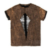 Image of Authentic Distressed Cut Out T-Shirt Made From New Vintage Wash T-Shirt, The Punk
