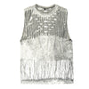 Image of Authentic Distressed Cut Out T-Shirt Made From New Grey Vintage Wash T-Shirt