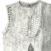 Image of Authentic Distressed Vintage Wash Cut- Out T-Shirt: The Shell