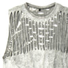 Image of Authentic Distressed Cut Out T-Shirt Made From New Grey Vintage Wash T-Shirt