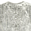 Image of Authentic Distressed Cut Out T-Shirt Made From New Grey Vintage Wash T-Shirt