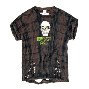 Authentic Vintage Distressed Cut Out T-Shirt, Freak Skull