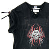 Image of Authentic Vintage Distressed Cut- Out Black T-Shirt with Spider