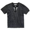 Image of Authentic Distressed Cut Out Black T-Shirt, Angel