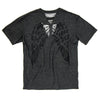 Image of Authentic Distressed Cut Out Black T-Shirt, Angel