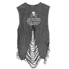 Image of Authentic Distressed Cut Out T-Shirt, The Skull, Vintage Old School
