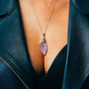 Image of Raw Amethyst Crystal Necklace from The Rishis Are Back Collection