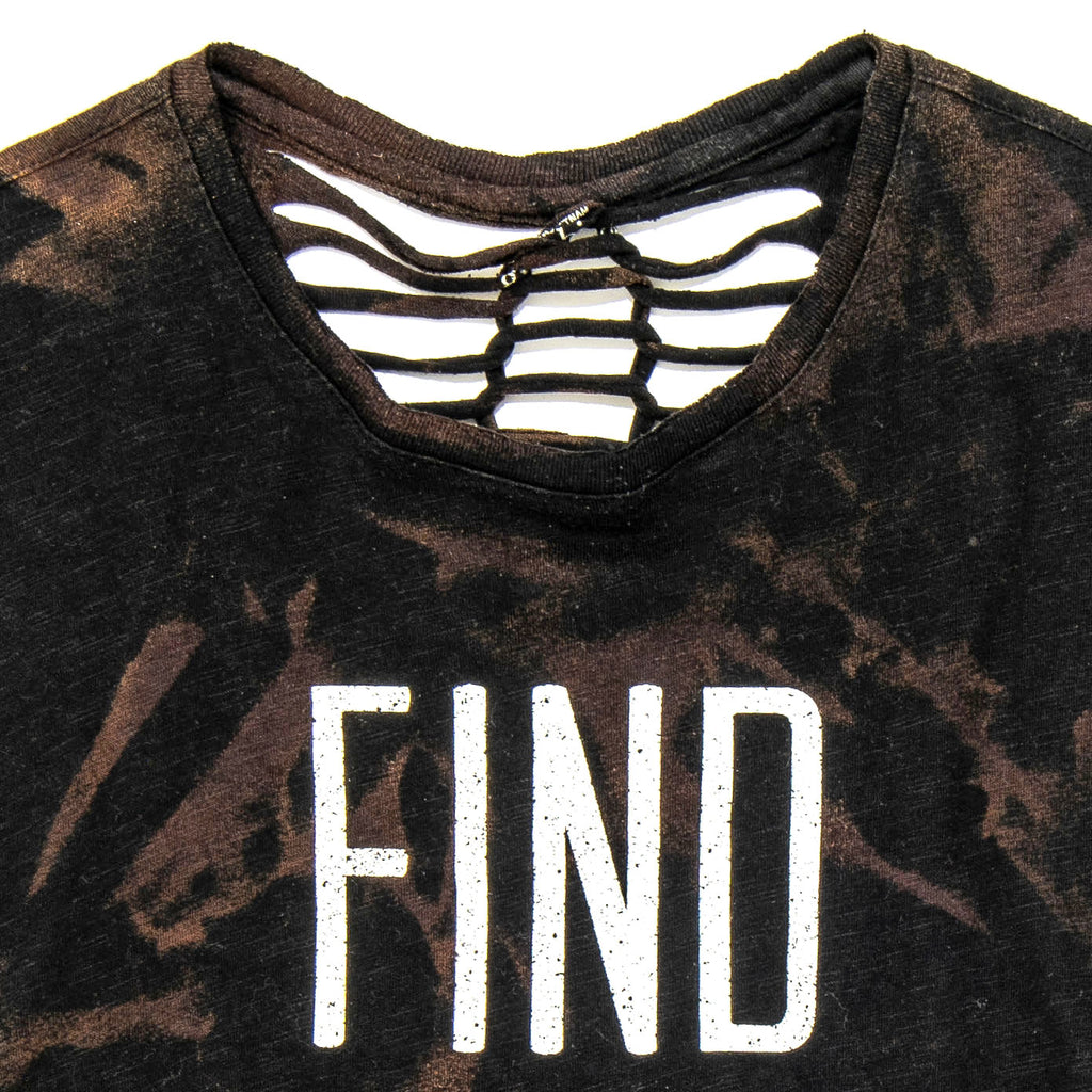 Authentic Vintage Distressed Cut Out Vintage T-Shirt, Away